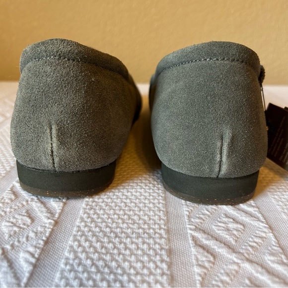 NWT Emu Premium Australian Sheepskin and Suede Gray Loafer Shoes Size W-F9/M-H8 - Picture 4 of 8